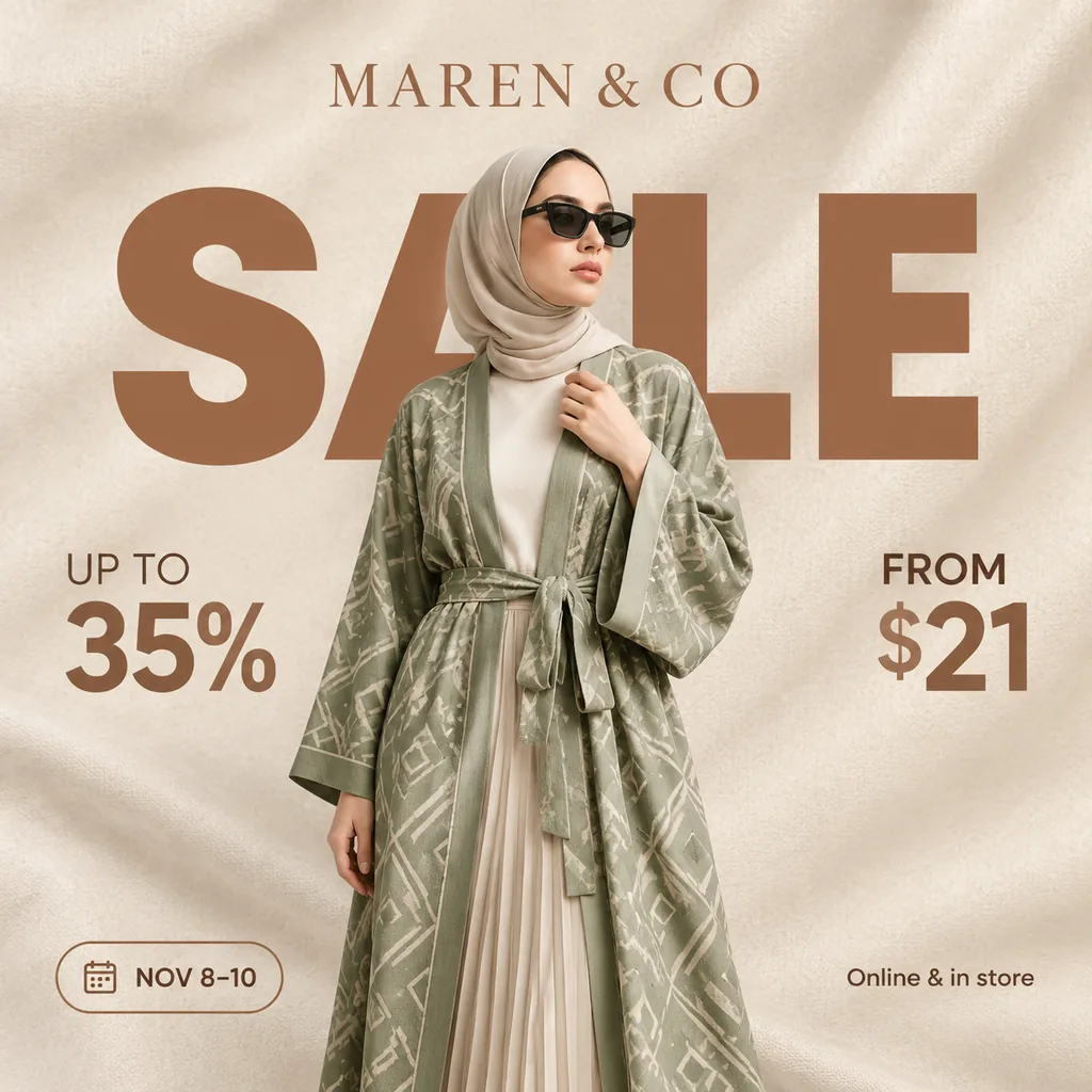Minimal Fashion Sale Poster