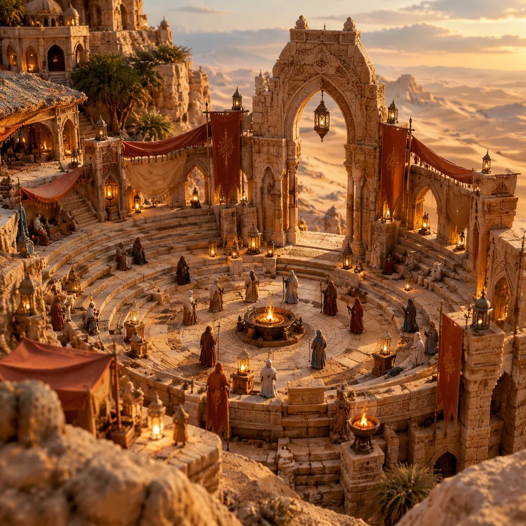 Sandstone Amphitheater Miniature Desert
