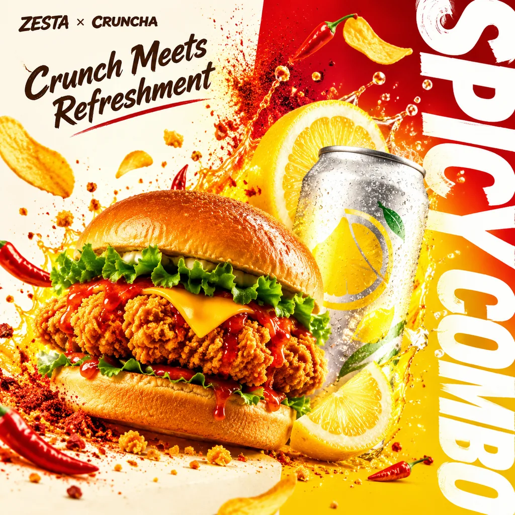Spicy Combo Split-Background Poster