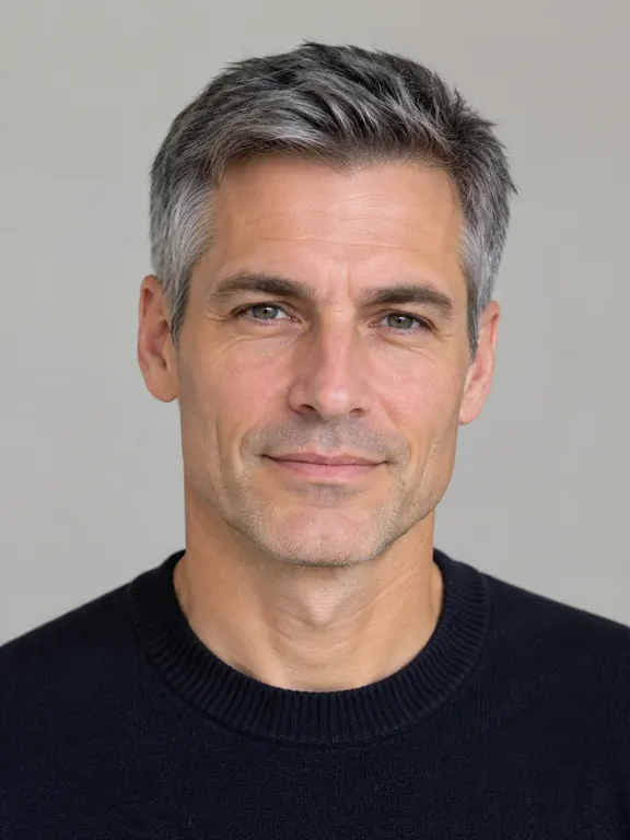 AI-generated reference image (fictional person/product)