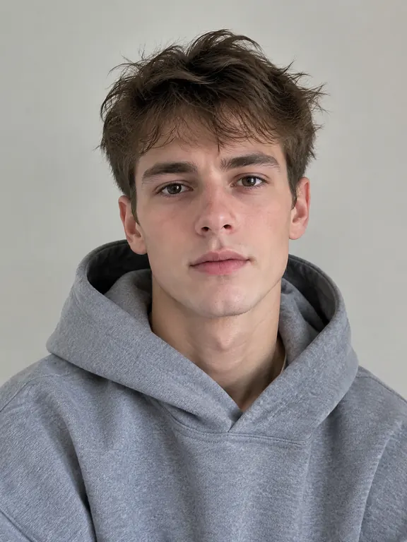 AI-generated reference image (fictional person/product)
