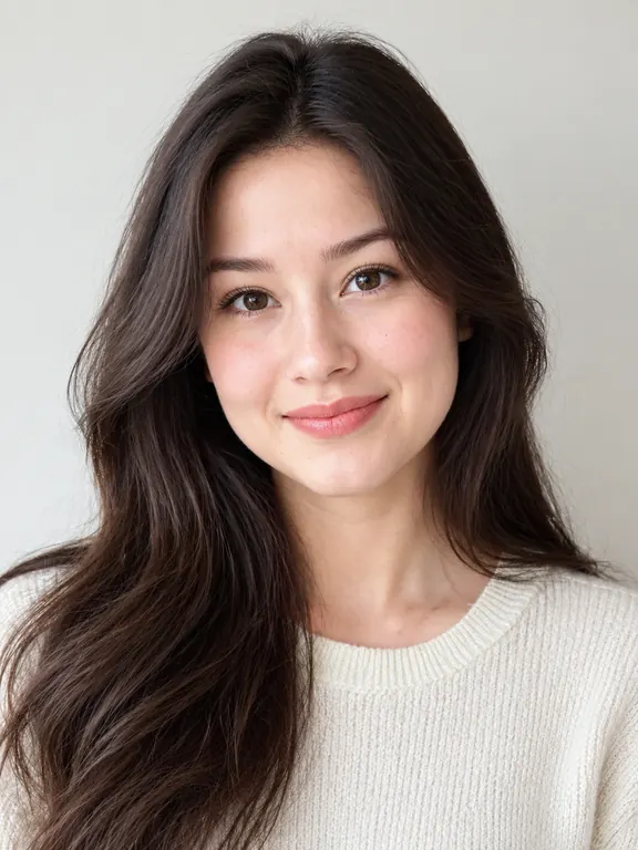 AI-generated reference image (fictional person/product)