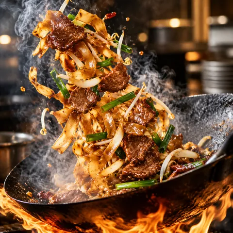 Beef Chow Fun Wok Toss Keyframe