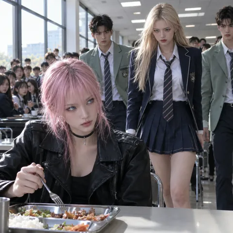 Cafeteria Standoff Action Key Frame