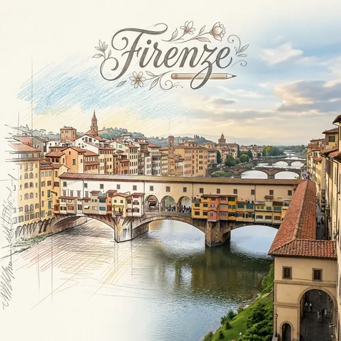 Colored Pencil to Real Landmark Transition