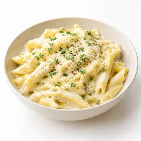 Creamy Penne Pasta Clean Food Photo Prompt