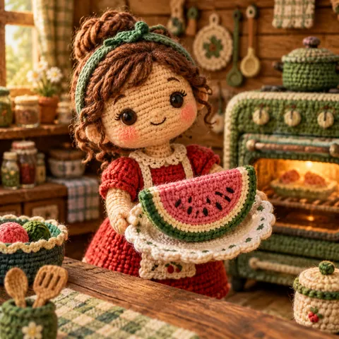 Crochet Doll Kitchen Stop-Motion Still
