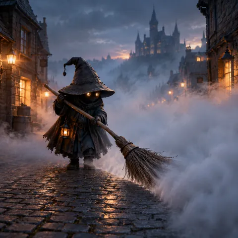 Fog Sweeper Dawn Town Keyframe