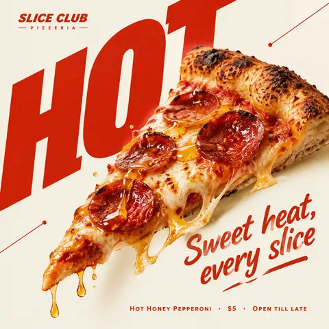 Food-Shape-Driven Typography Poster