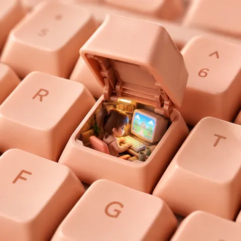 Keycap Cockpit Hidden Miniature Workstation