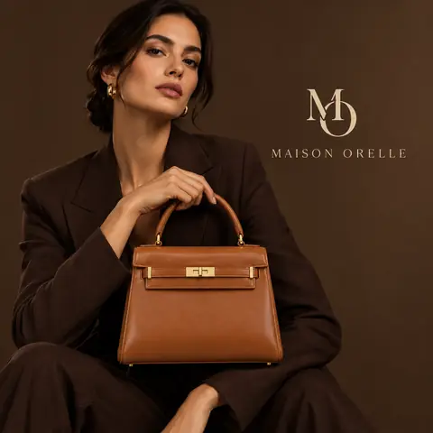 Luxury Product Editorial Poster with a Model