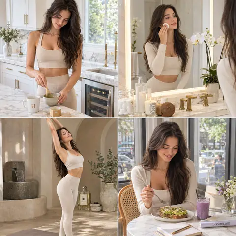 Luxury Wellness Lifestyle Four-Photo Series Prompt