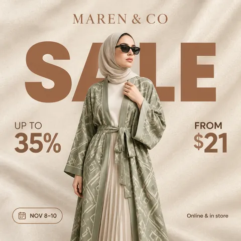 Minimal Fashion Sale Poster