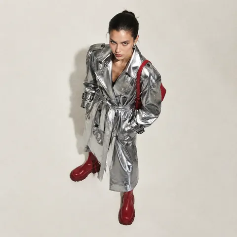Overhead 35° Studio-Void Fashion Portrait