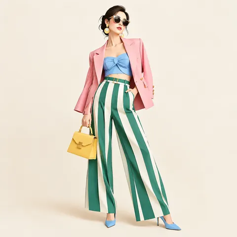 3D Paper-Cut Fashion Illustration