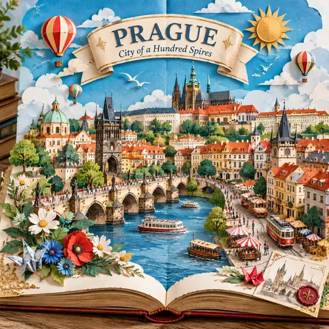 Pop-Up Storybook Travel Diorama