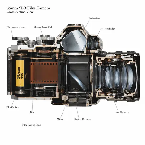 Product Cross-Section Cutaway Illustration Prompt
