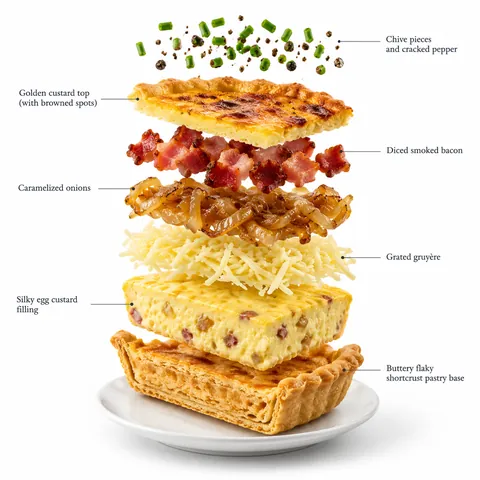 Quiche Slice Exploded Layer Keyframe