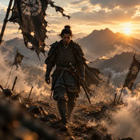 Samurai Tracking Shot Key Frame