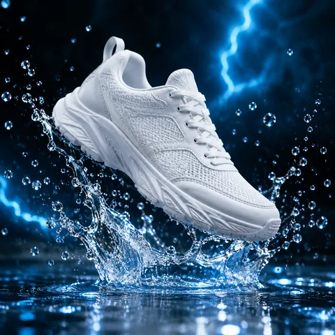 Sneaker Water and Lightning Splash Keyframe