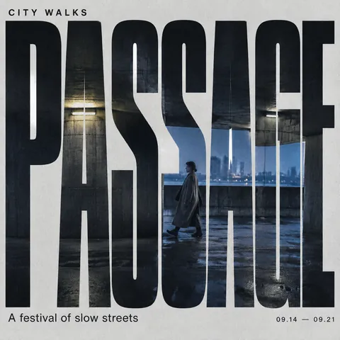 Type-Framed Urban Crossing Poster
