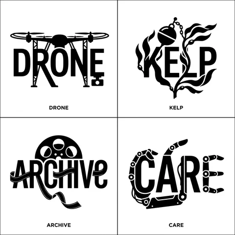 Typographic Object Logo Mark Grid