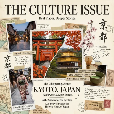 Vintage Culture Magazine Collage Cover